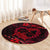 Polynesian Turtle Valentine Round Carpet You And Me Red Hibiscus Heart LT01 - Polynesian Pride