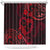 Polynesian Turtle Valentine Shower Curtain You And Me Red Hibiscus Heart LT01 Red - Polynesian Pride