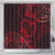 Polynesian Turtle Valentine Shower Curtain You And Me Red Hibiscus Heart LT01 - Polynesian Pride