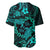 Polynesian Turtle Valentine Baseball Jersey You And Me Turquoise Hibiscus Heart LT01 - Polynesian Pride