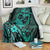 Polynesian Turtle Valentine Blanket You And Me Turquoise Hibiscus Heart LT01 - Polynesian Pride