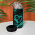 Polynesian Turtle Valentine 4 in 1 Can Cooler Tumbler You And Me Turquoise Hibiscus Heart