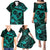 Polynesian Turtle Valentine Family Matching Puletasi and Hawaiian Shirt You And Me Turquoise Hibiscus Heart LT01 - Polynesian Pride