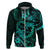 Polynesian Turtle Valentine Hoodie You And Me Turquoise Hibiscus Heart LT01 Zip Hoodie Turquoise - Polynesian Pride