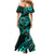 Polynesian Turtle Valentine Mermaid Dress You And Me Turquoise Hibiscus Heart LT01 - Polynesian Pride