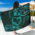 Polynesian Turtle Valentine Sarong You And Me Turquoise Hibiscus Heart LT01 One Size 44 x 66 inches Turquoise - Polynesian Pride