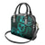 Polynesian Turtle Valentine Shoulder Handbag You And Me Turquoise Hibiscus Heart LT01 - Polynesian Pride