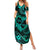 Polynesian Turtle Valentine Summer Maxi Dress You And Me Turquoise Hibiscus Heart LT01 Women Turquoise - Polynesian Pride