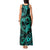 Polynesian Turtle Valentine Tank Maxi Dress You And Me Turquoise Hibiscus Heart LT01 - Polynesian Pride