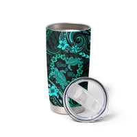 Polynesian Turtle Valentine Tumbler Cup You And Me Turquoise Hibiscus Heart LT01 - Polynesian Pride