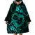 Polynesian Turtle Valentine Wearable Blanket Hoodie You And Me Turquoise Hibiscus Heart LT01 - Polynesian Pride