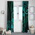 Polynesian Turtle Valentine Window Curtain You And Me Turquoise Hibiscus Heart LT01 - Polynesian Pride