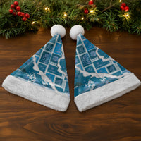 Hawaii Japanese Culture Blue Christmas Santa Hat Spring Cranes Aloha Pattern LT01 - Polynesian Pride