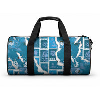 Hawaii Japanese Culture Blue Duffle Bag Spring Cranes Aloha Pattern LT01 One size Blue - Polynesian Pride