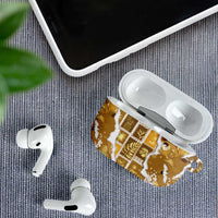 Hawaii Japanese Culture Gold AirPods Case Spring Cranes Aloha Pattern LT01 - Polynesian Pride