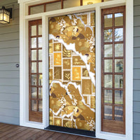 Hawaii Japanese Culture Gold Door Cover Spring Cranes Aloha Pattern LT01 - Polynesian Pride