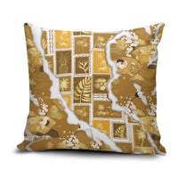 Hawaii Japanese Culture Gold Pillow Cover Spring Cranes Aloha Pattern LT01 Gold - Polynesian Pride