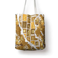 Hawaii Japanese Culture Gold Tote Bag Spring Cranes Aloha Pattern LT01 - Polynesian Pride