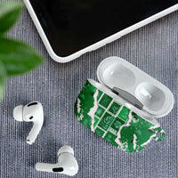 Hawaii Japanese Culture Green AirPods Case Spring Cranes Aloha Pattern LT01 - Polynesian Pride