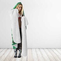 Hawaii Japanese Culture Green Hooded Blanket Spring Cranes Aloha Pattern LT01 - Polynesian Pride