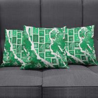 Hawaii Japanese Culture Green Pillow Cover Spring Cranes Aloha Pattern LT01 - Polynesian Pride