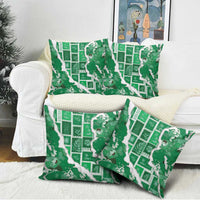 Hawaii Japanese Culture Green Pillow Cover Spring Cranes Aloha Pattern LT01 - Polynesian Pride