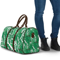 Hawaii Japanese Culture Green Travel Bag Spring Cranes Aloha Pattern LT01 - Polynesian Pride