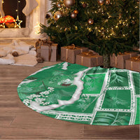 Hawaii Japanese Culture Green Tree Skirt Spring Cranes Aloha Pattern LT01 - Polynesian Pride