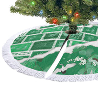 Hawaii Japanese Culture Green Tree Skirt Spring Cranes Aloha Pattern LT01 - Polynesian Pride
