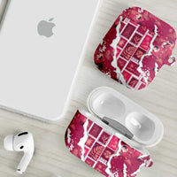 Hawaii Japanese Culture Pink AirPods Case Spring Cranes Aloha Pattern LT01 - Polynesian Pride