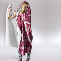 Hawaii Japanese Culture Pink Hooded Blanket Spring Cranes Aloha Pattern LT01 - Polynesian Pride