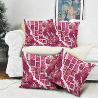 Hawaii Japanese Culture Pink Pillow Cover Spring Cranes Aloha Pattern LT01 - Polynesian Pride