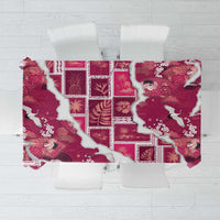 Hawaii Japanese Culture Pink Tablecloth Spring Cranes Aloha Pattern LT01 Pink - Polynesian Pride