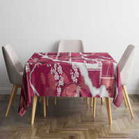 Hawaii Japanese Culture Pink Tablecloth Spring Cranes Aloha Pattern LT01 - Polynesian Pride