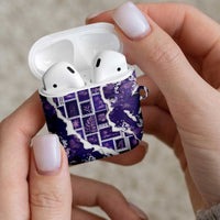 Hawaii Japanese Culture Purple AirPods Case Spring Cranes Aloha Pattern LT01 - Polynesian Pride
