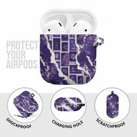 Hawaii Japanese Culture Purple AirPods Case Spring Cranes Aloha Pattern LT01 - Polynesian Pride