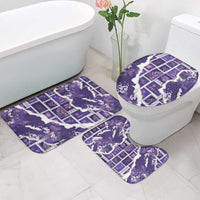 Hawaii Japanese Culture Purple Bathroom Set Spring Cranes Aloha Pattern LT01 - Polynesian Pride