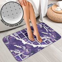 Hawaii Japanese Culture Purple Bathroom Set Spring Cranes Aloha Pattern LT01 - Polynesian Pride