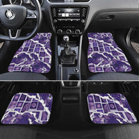 Hawaii Japanese Culture Purple Car Mats Spring Cranes Aloha Pattern LT01 Set 4pcs Purple - Polynesian Pride
