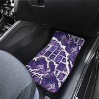 Hawaii Japanese Culture Purple Car Mats Spring Cranes Aloha Pattern LT01 - Polynesian Pride