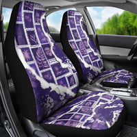 Hawaii Japanese Culture Purple Car Seat Cover Spring Cranes Aloha Pattern LT01 - Polynesian Pride