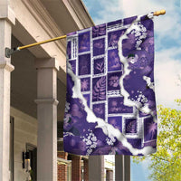 Hawaii Japanese Culture Purple Garden Flag Spring Cranes Aloha Pattern LT01 House Flag Purple - Polynesian Pride