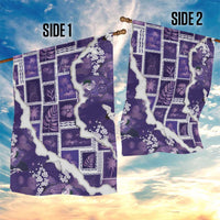 Hawaii Japanese Culture Purple Garden Flag Spring Cranes Aloha Pattern LT01 - Polynesian Pride