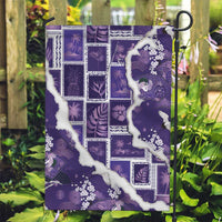 Hawaii Japanese Culture Purple Garden Flag Spring Cranes Aloha Pattern LT01 Garden Flag Purple - Polynesian Pride