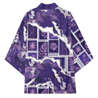 Hawaii Japanese Culture Purple Kimono Spring Cranes Aloha Pattern LT01 - Polynesian Pride