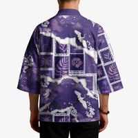 Hawaii Japanese Culture Purple Kimono Spring Cranes Aloha Pattern LT01 - Polynesian Pride