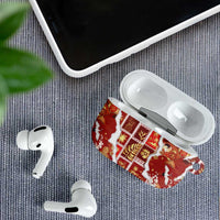 Hawaii Japanese Culture Red AirPods Case Spring Cranes Aloha Pattern LT01 - Polynesian Pride