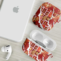 Hawaii Japanese Culture Red AirPods Case Spring Cranes Aloha Pattern LT01 - Polynesian Pride