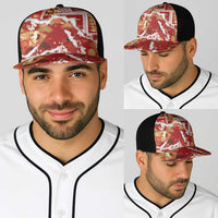 Hawaii Japanese Culture Red Baseball Net Cap Spring Cranes Aloha Pattern LT01 - Polynesian Pride