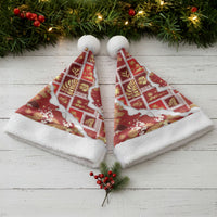Hawaii Japanese Culture Red Christmas Santa Hat Spring Cranes Aloha Pattern LT01 - Polynesian Pride